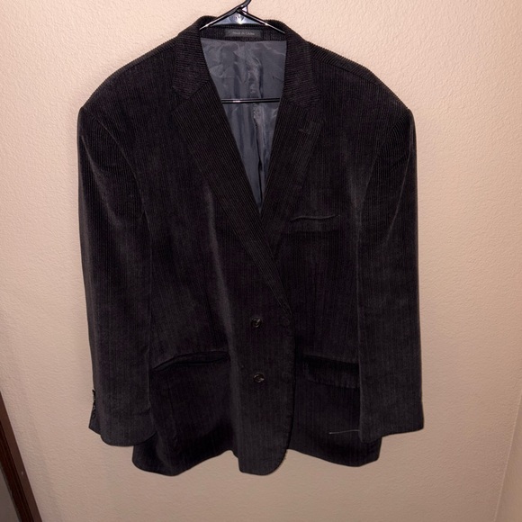 Chaps Dark Corduroy brown Blazer retro formal suit jacket 90s preppy fashion